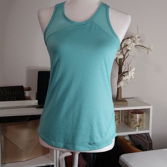Nike Tops - Nike Dri-Fit teal racerback tank